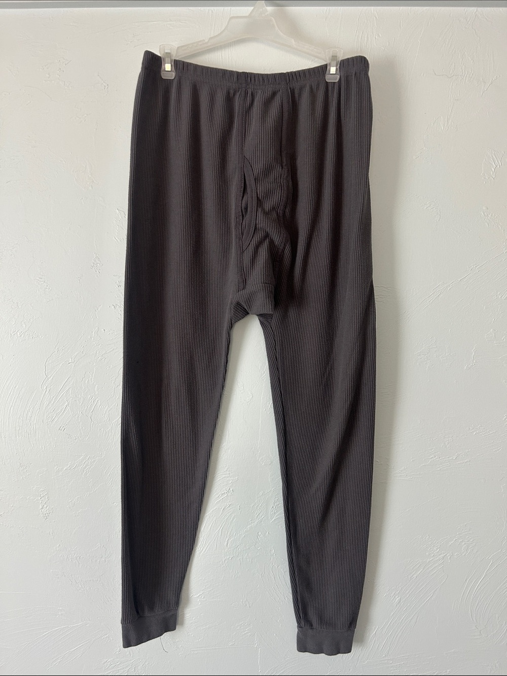 Men's Thermal Waffle Knit Long Johns — Gray
